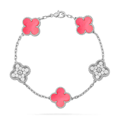 [⭐Clover Jewelry] CLOVER 5 MOTIFS  PINK MOP BRACELET COLLECTION