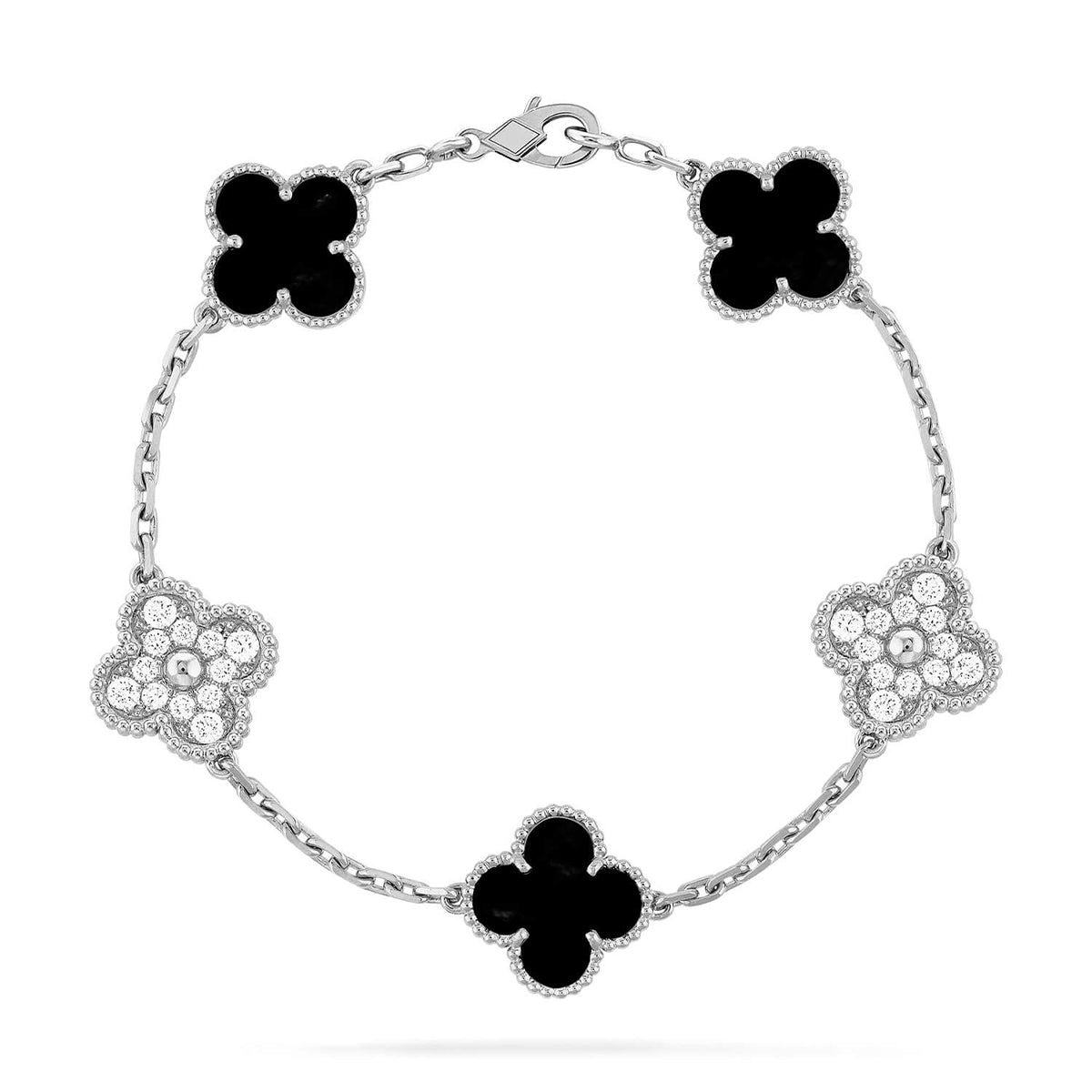 [⭐Clover Jewelry] CLOVER 5 MOTIF ONYXS BRACELET COLLECTION