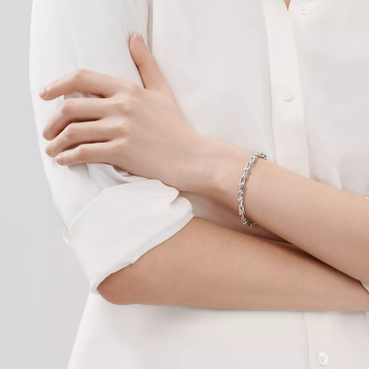 [Clover Jewelry]HARDWEAR SMALL LINK 26 MOTIF SILVER BRACELET