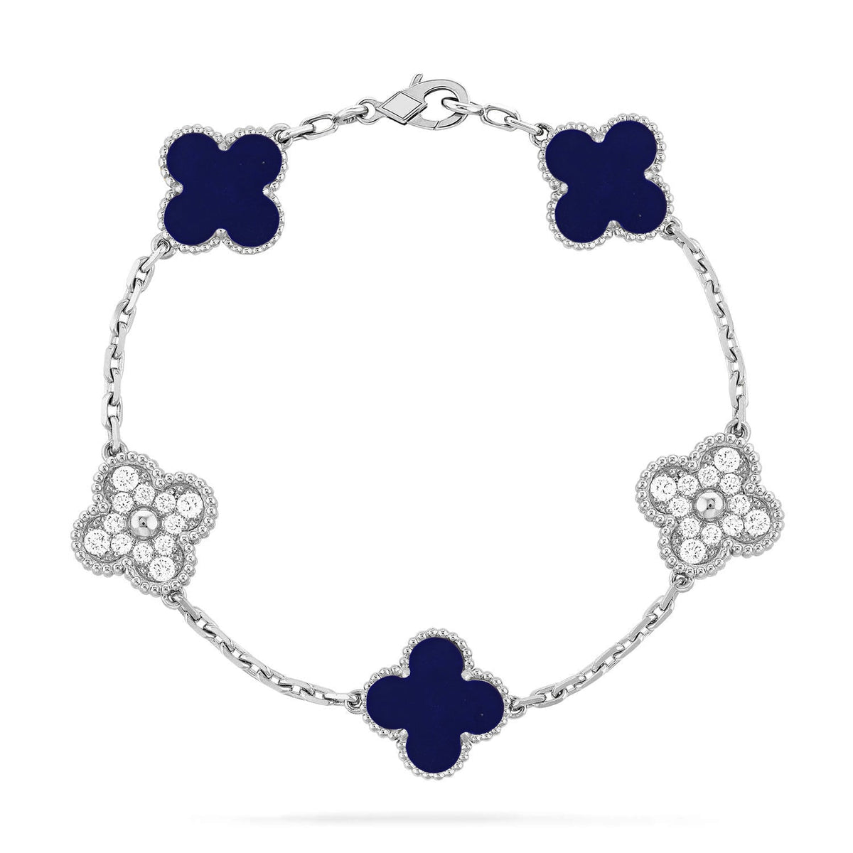 [⭐Clover Jewelry]CLOVER 5 MOTIF LAPIS LAZULI BRACELET COLLECTION