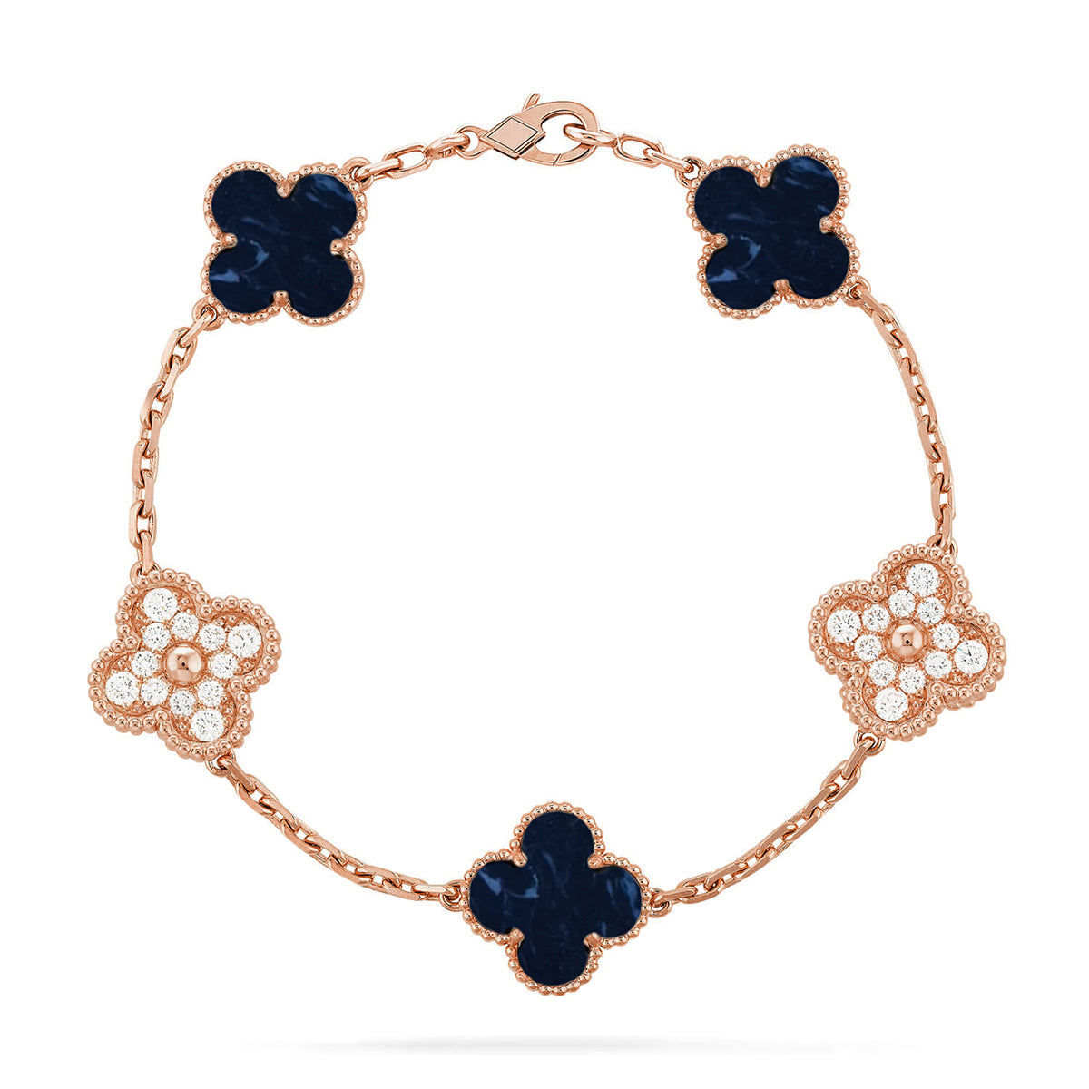 [⭐Clover Jewelry]CLOVER 5 MOTIF PIETERSITE BRACELET COLLECTION