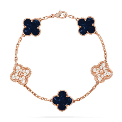 [⭐Clover Jewelry]CLOVER 5 MOTIF PIETERSITE BRACELET COLLECTION