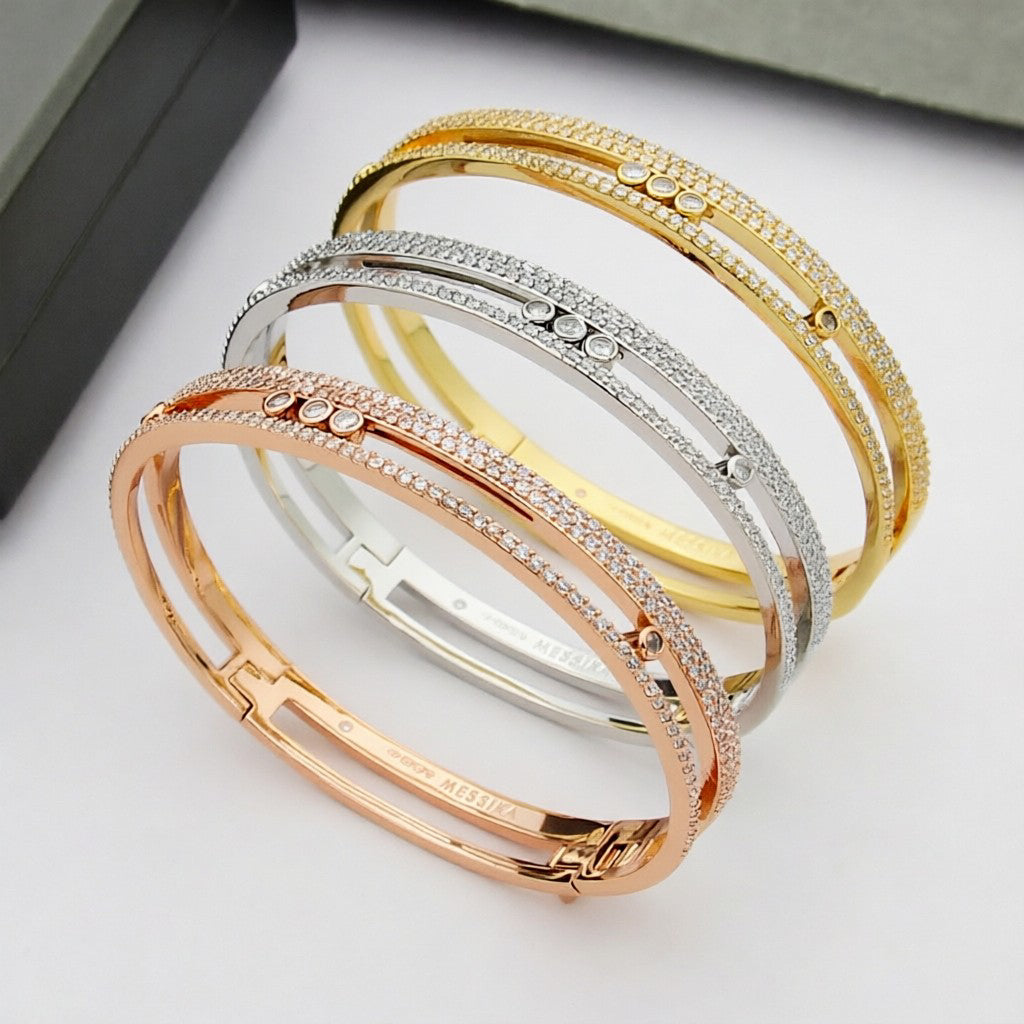 [⭐Clover Jewelry]Move Romane pavé bangle