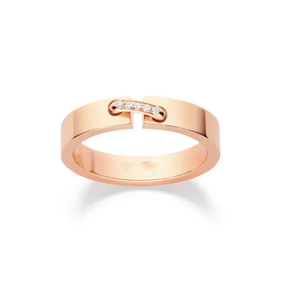 [⭐Clover Jewelry]ALLIANCE LIENS VIDENCE DIAMOND 4MM RING