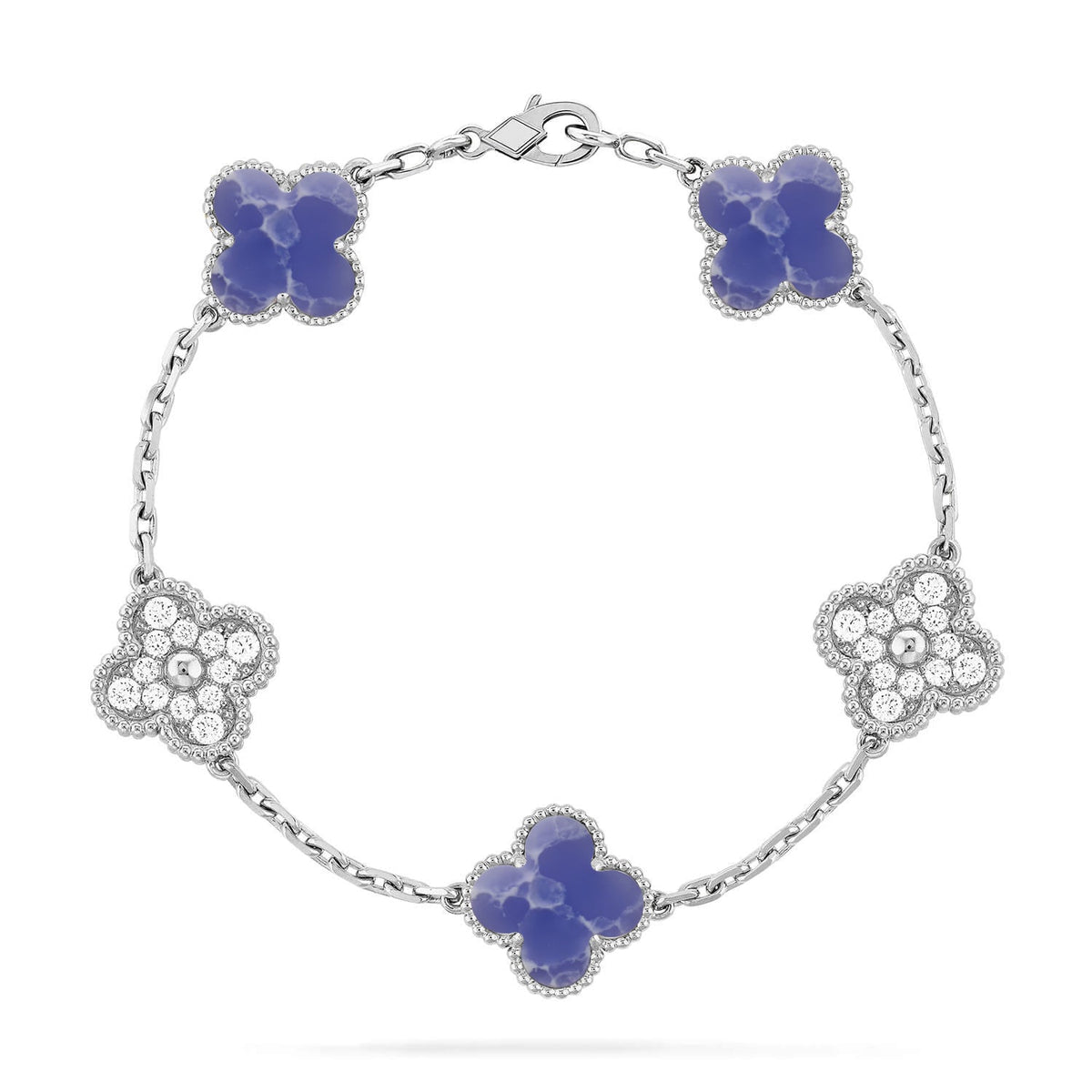 [⭐Clover Jewelry]CLOVER 5 MOTIF BLUE VEINS BRACELET COLLECTION