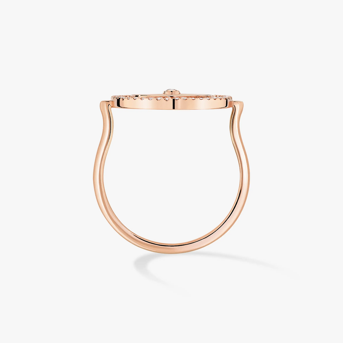 [⭐Clover Jewelry]Demo MOVE PINK GOLD DIAMOND RING