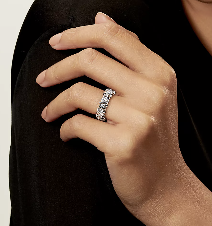 [Clover Jewelry]SIXTEEN STONE SILVER RING
