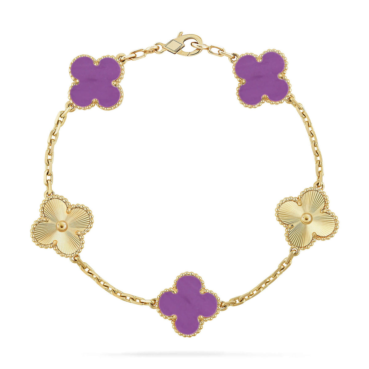[⭐Clover Jewelry] CLOVER 5 MOTIF VIOLET BRACELET COLLECTION