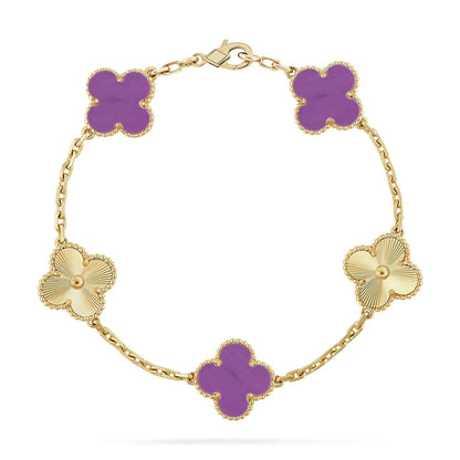 [⭐Clover Jewelry] CLOVER 5 MOTIF VIOLET BRACELET COLLECTION