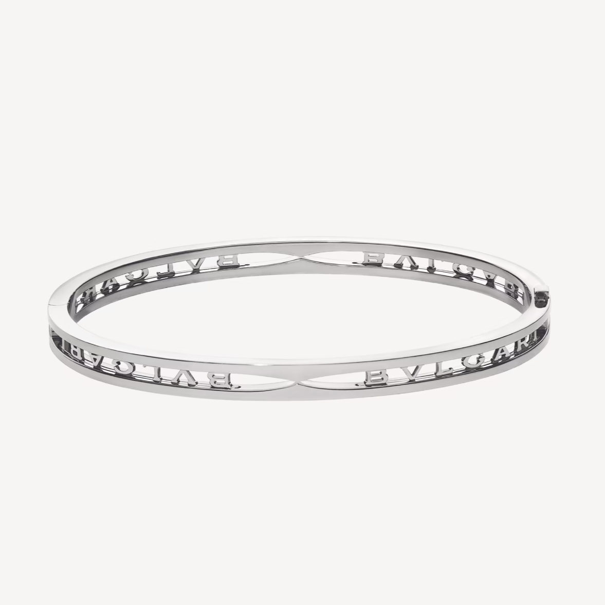 [⭐Clover Jewelry]ZERO 1 SPIRAL LOGO SILVER BRACELET