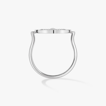 [⭐Clover Jewelry]Demo MOVE PAVED SILVER DIAMOND RING