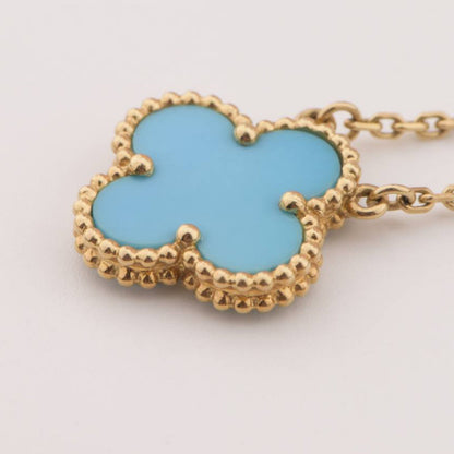 [⭐Clover Jewelry]CLOVER 15MM VINTAGE TURQUOISE NECKLACE