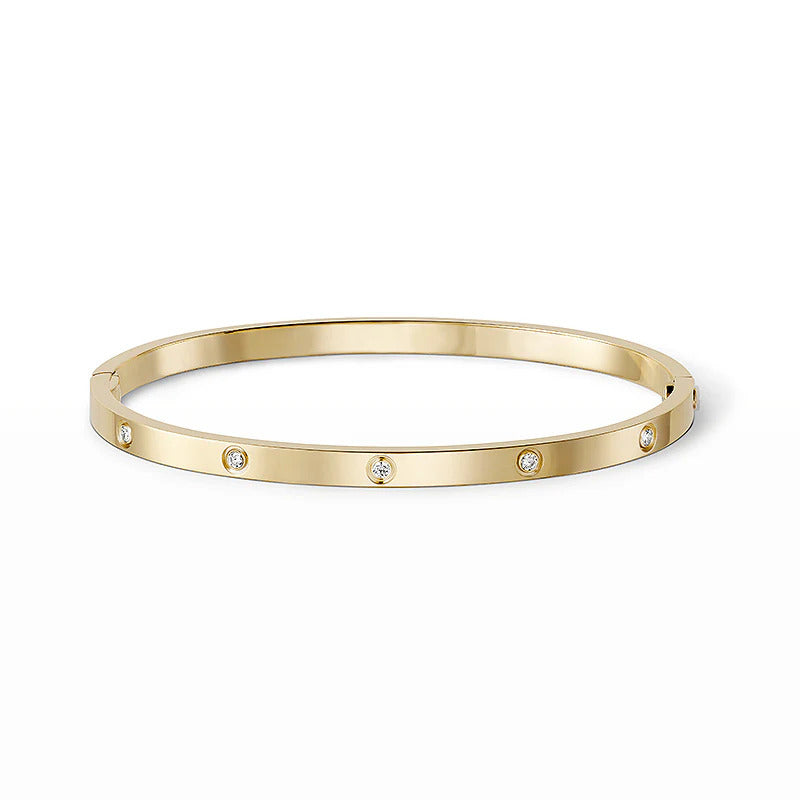 [⭐Clover Jewelry]LOVE BRACELET 3.65MM 10 DIAMONDS