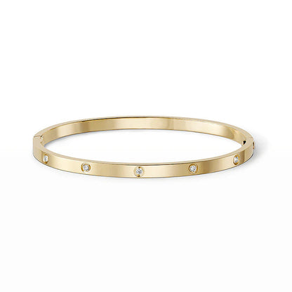 [⭐Clover Jewelry]LOVE BRACELET 3.65MM 10 DIAMONDS