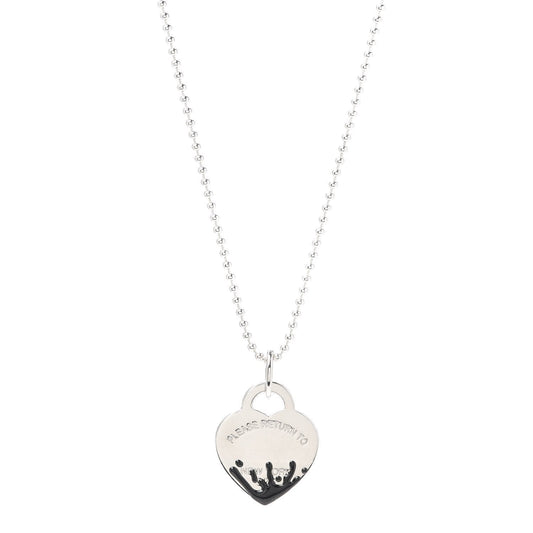 [Clover Jewelry]COLOUR HEART SPLASH TAG NECKLACE