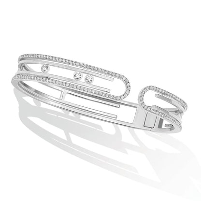 [⭐Clover Jewelry]MOVE 10TH PAVED DIAMOND BRACELET