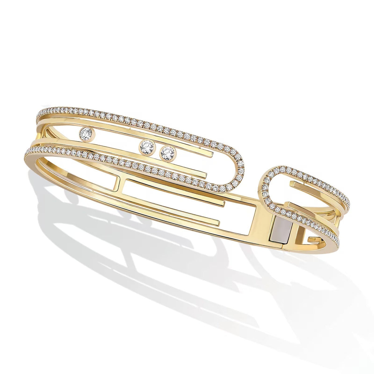[⭐Clover Jewelry]MOVE 10TH PAVED DIAMOND BRACELET