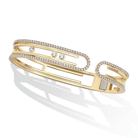 [⭐Clover Jewelry]MOVE 10TH PAVED DIAMOND BRACELET