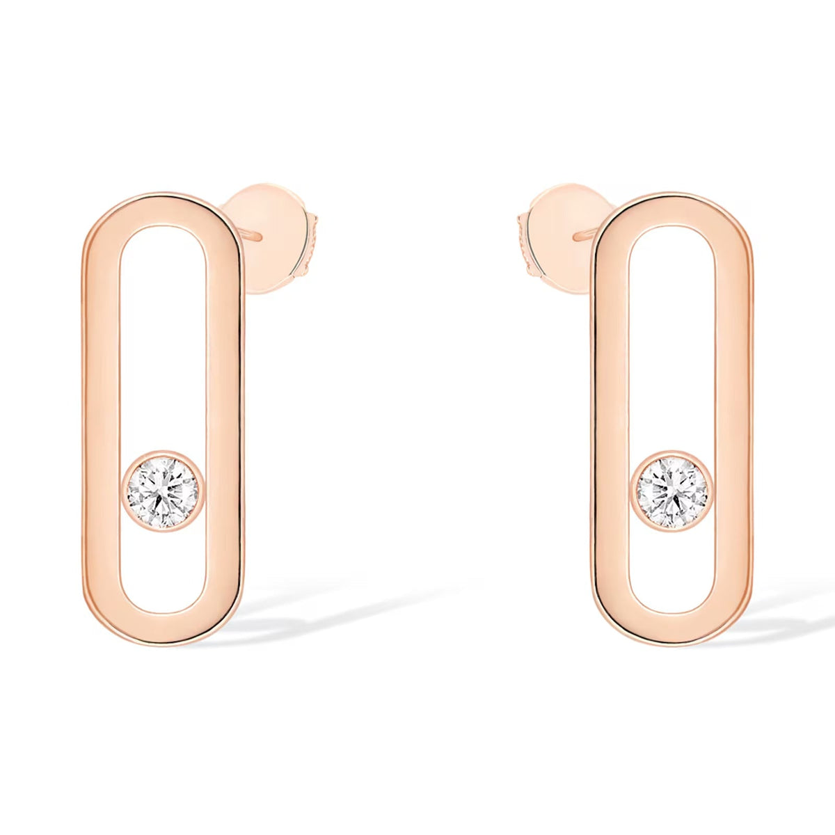 [⭐Clover Jewelry]MOVE UNO SMALL 1 DIAMOND EARRINGS