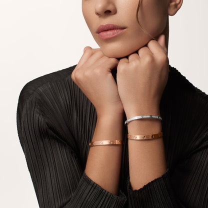 [⭐Clover Jewelry]LOVE BRACELET 6.1MM BRUSHED
