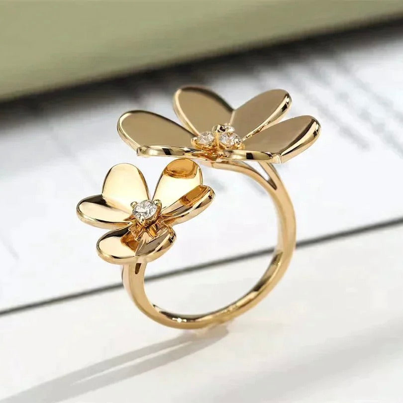 [⭐Clover Jewelry]CLOVER COMOS GOLD DIAMOND RING
