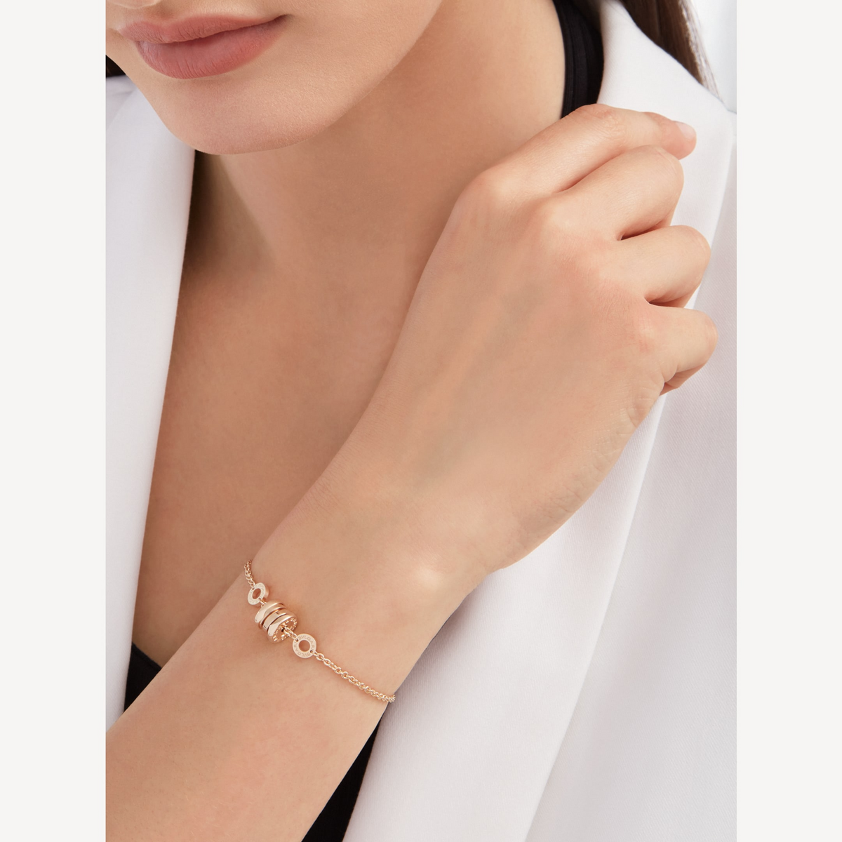 [⭐Clover Jewelry]ZERO 1 SOFT PINK GOLD BRACELET