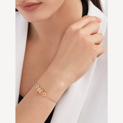 [⭐Clover Jewelry]ZERO 1 SOFT PINK GOLD BRACELET
