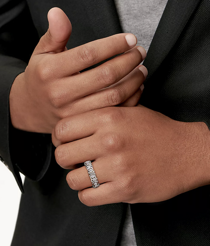 [Clover Jewelry]SIXTEEN STONE SILVER RING