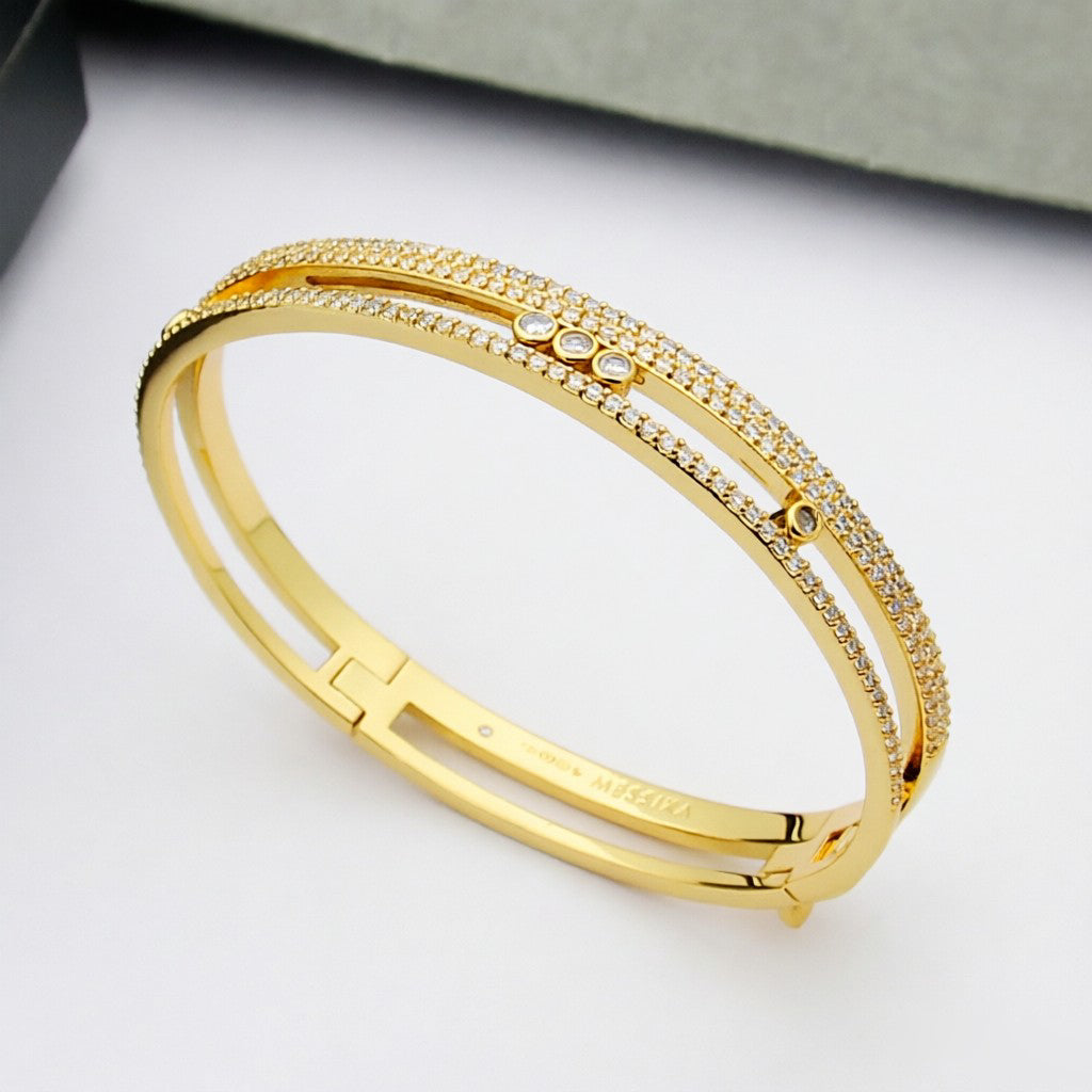 [⭐Clover Jewelry]Move Romane pavé bangle
