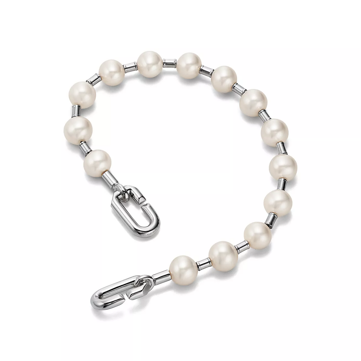 [Clover Jewelry]PEARL 7-8MM SILVER BRACELET
