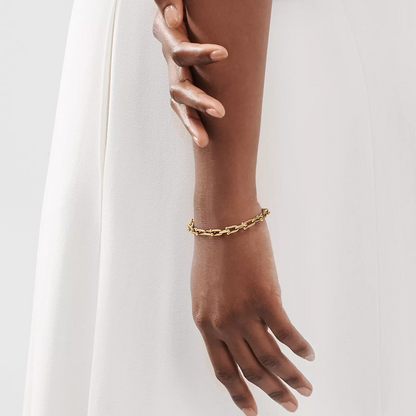 [Clover Jewelry]HARDWEAR SMALL LINK 26 MOTIF GOLD BRACELET