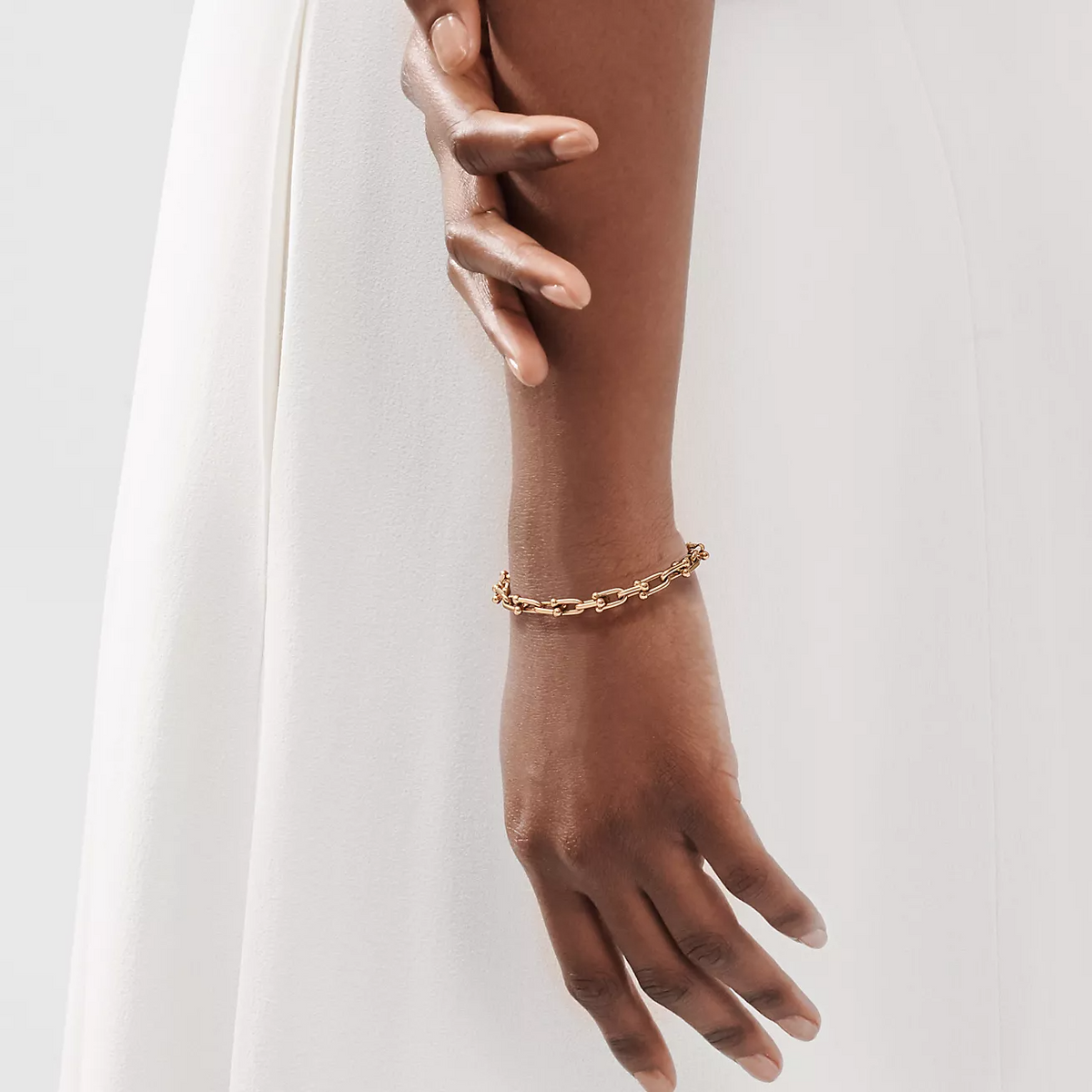 [Clover Jewelry]HARDWEAR SMALL LINK 26 MOTIF PINK GOLD BRACELET