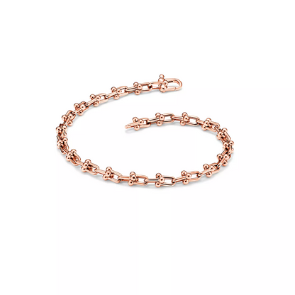 [Clover Jewelry]HARDWEAR MICRO LINK 44 MOTIF PINK GOLD BRACELET