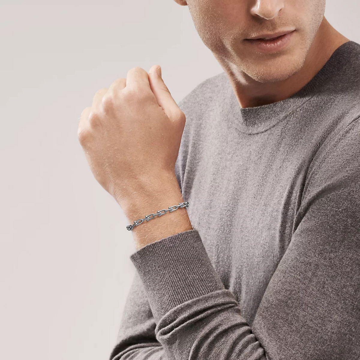 [Clover Jewelry]HARDWEAR SMALL LINK 26 MOTIF SILVER BRACELET
