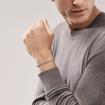 [Clover Jewelry]HARDWEAR SMALL LINK 26 MOTIF SILVER BRACELET