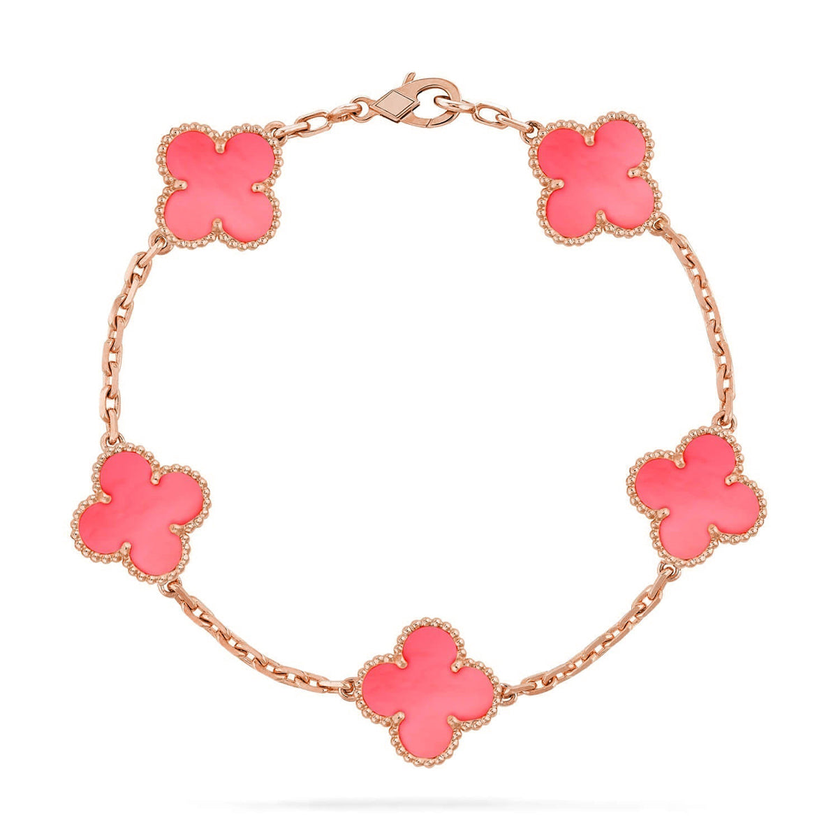 [⭐Clover Jewelry] CLOVER 5 MOTIFS  PINK MOP BRACELET COLLECTION