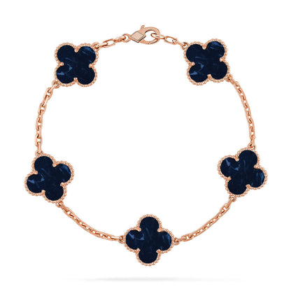 [⭐Clover Jewelry]CLOVER 5 MOTIF PIETERSITE BRACELET COLLECTION