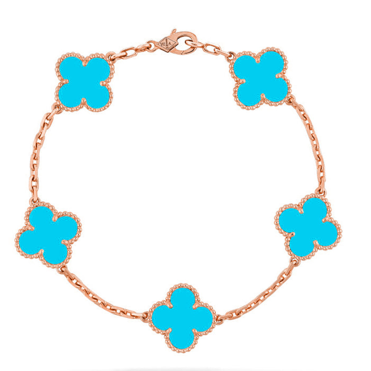[⭐Clover Jewelry] CLOVER 5 MOTIF TURQUOISE BRACELET COLLECTION