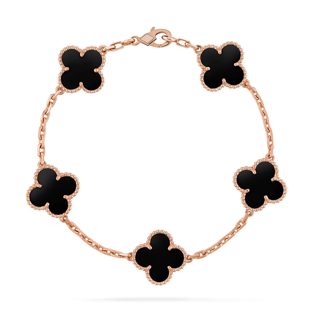 [⭐Clover Jewelry] CLOVER 5 MOTIF ONYXS BRACELET COLLECTION