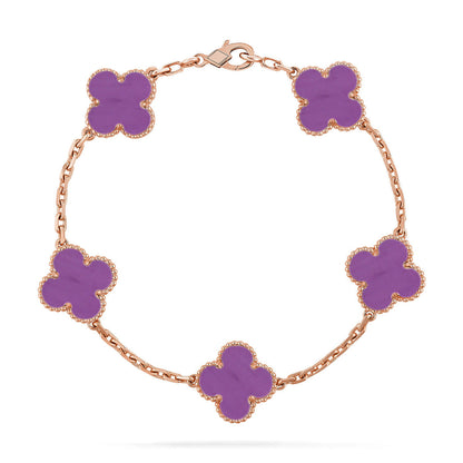 [⭐Clover Jewelry] CLOVER 5 MOTIF VIOLET BRACELET COLLECTION