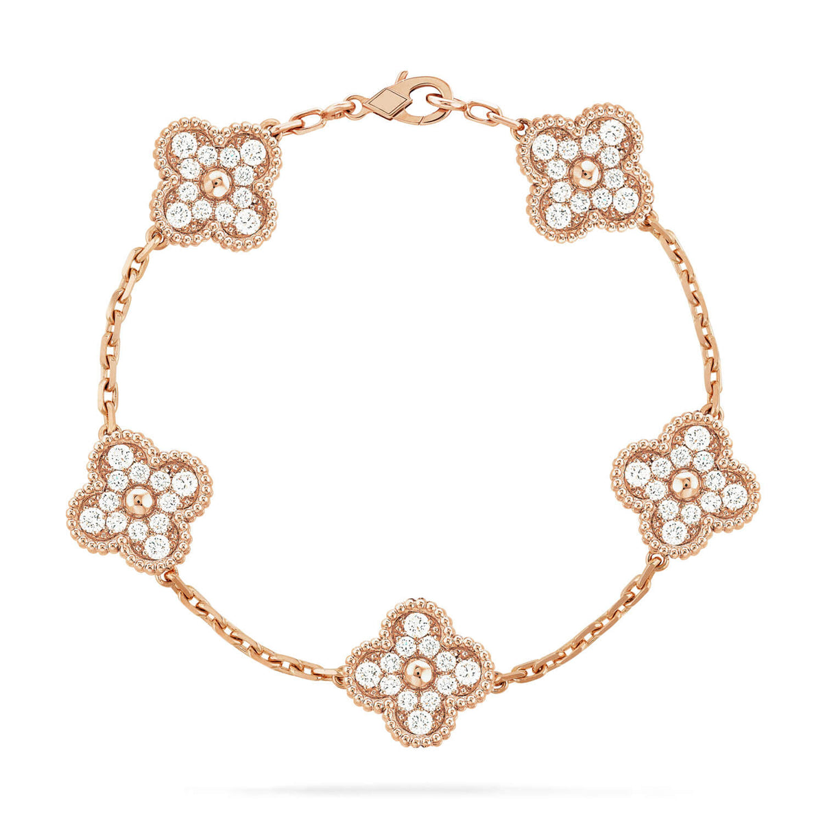[⭐Clover Jewelry] CLOVER 5 MOTIF FULL DIAMOND BRACELET COLLECTION