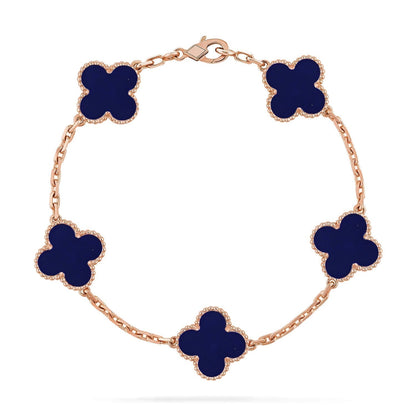 [⭐Clover Jewelry]CLOVER 5 MOTIF LAPIS LAZULI BRACELET COLLECTION