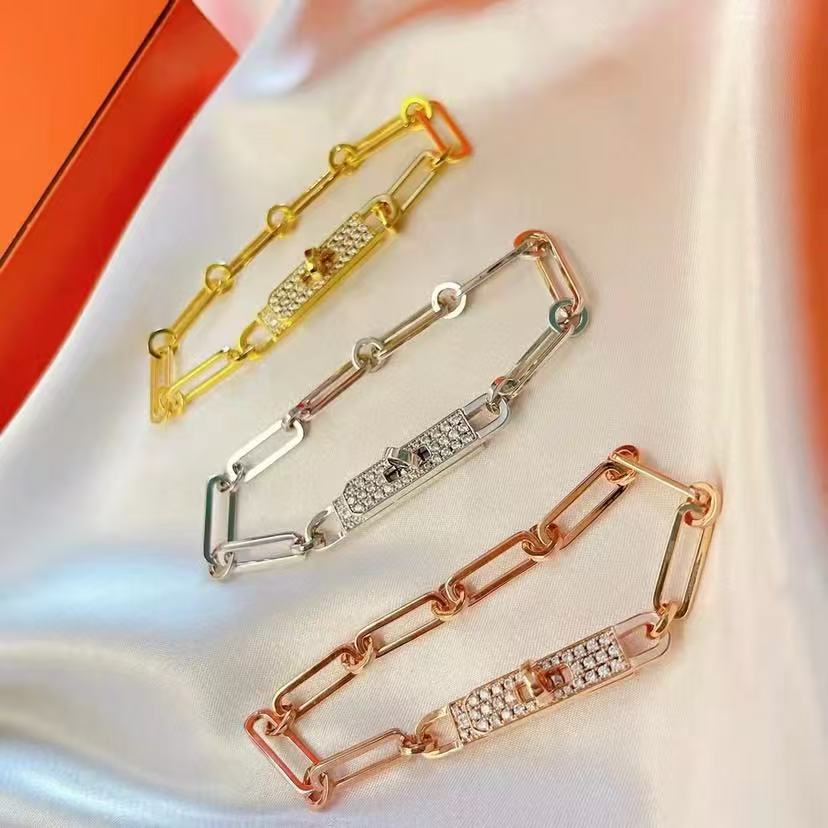 [⭐Clover Jewelry]CHAINE BRACELET SMALL MODEL DIAMOND