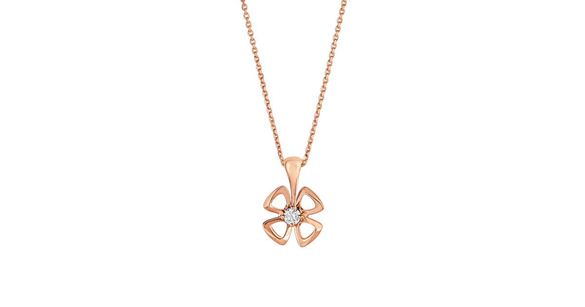 [⭐Clover Jewelry]FIOREVER NECKLACE DIAMOND CENTER