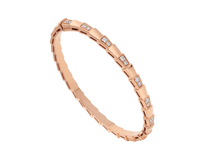 [⭐Clover Jewelry]SERPENTI SMALL BRACELET PINK GOLD DIAMOND