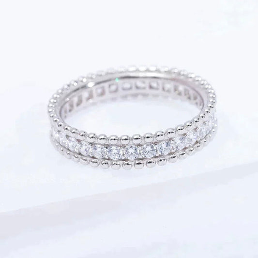 [⭐Clover Jewelry]PERLEE DIAMOND SILVER RING