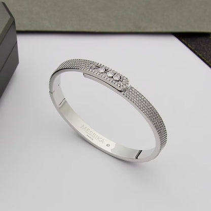 [⭐Clover Jewelry]Move Noa Full Pavé Diamond Bangle Bracelet