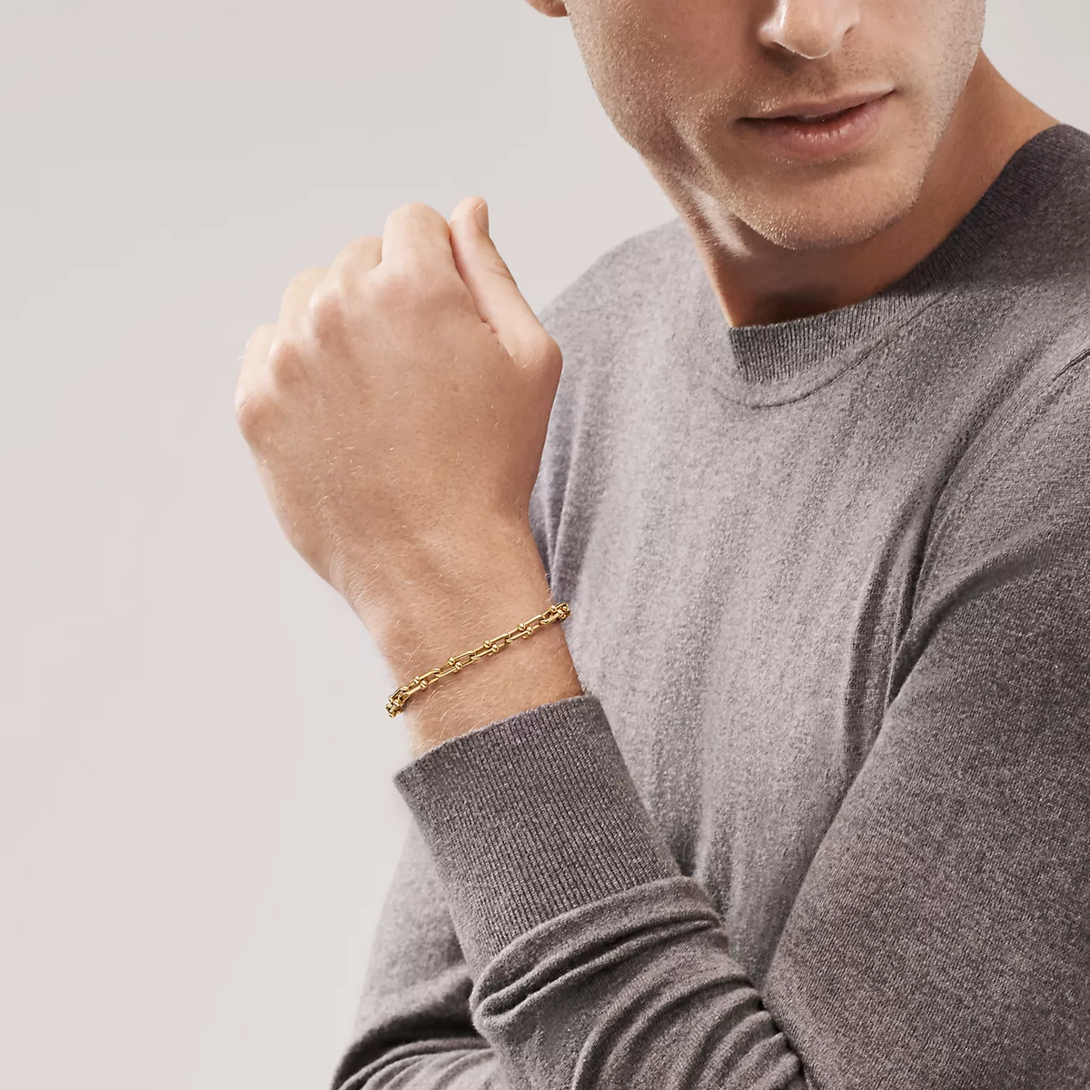 [Clover Jewelry]HARDWEAR SMALL LINK 26 MOTIF GOLD BRACELET