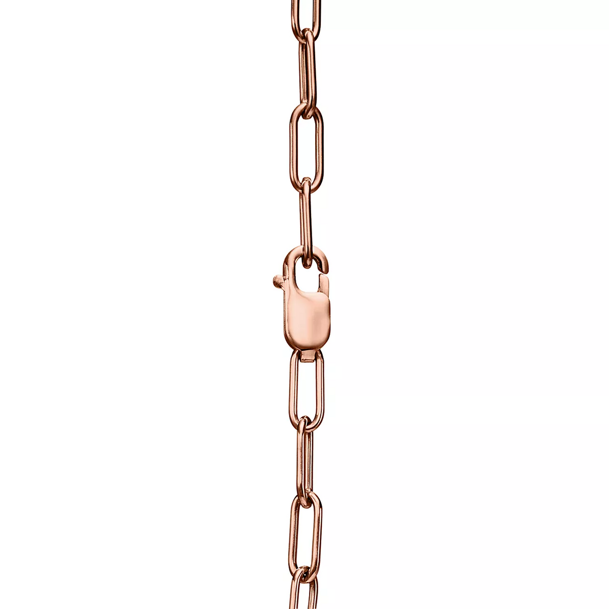 [Clover Jewelry]LOCK SMALL PENDANT PINK DIAMOND PINK GOLD NECKLACE