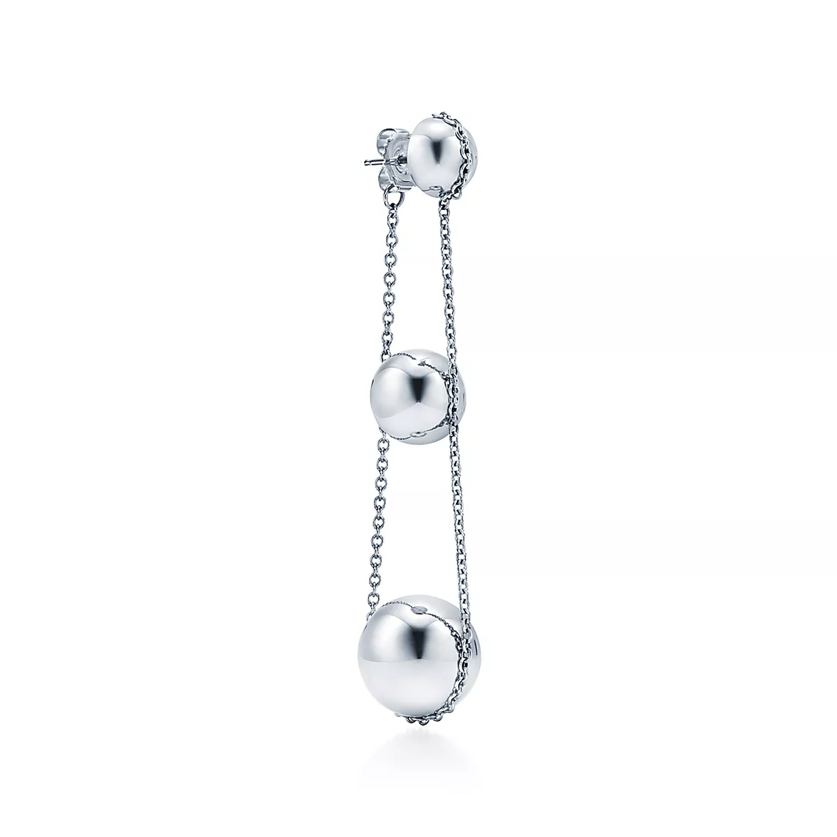 [Clover Jewelry]TRIPLE DROP SILVER EARRINGS
